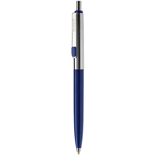 Kugelschreiber Topper , dunkelblau, Metall, 14,00cm (Länge), Bild 1
