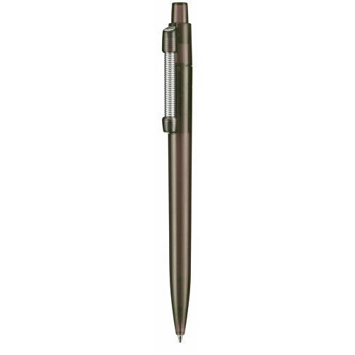 Kugelschreiber STRONG TRANSPARENT , Ritter-Pen, rauch-grau, ABS u. Metall, 14,60cm (Länge), Bild 1