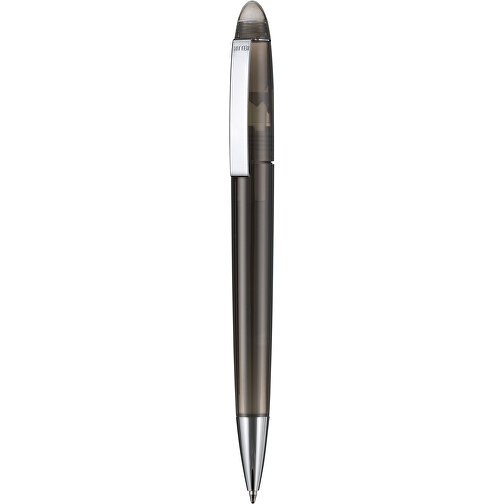Kugelschreiber HAVANA TRANSPARENT , Ritter-Pen, rauch-grau, ABS, Metall, 14,30cm (Länge), Bild 1