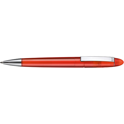 Kugelschreiber HAVANA TRANSPARENT , Ritter-Pen, feuer-rot, ABS, Metall, 14,30cm (Länge), Bild 3