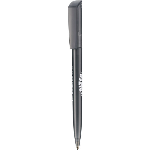 Kugelschreiber FLIP TRANSPARENT , Ritter-Pen, topaz-grau, ABS-Kunststoff, 14,00cm (Länge), Bild 1