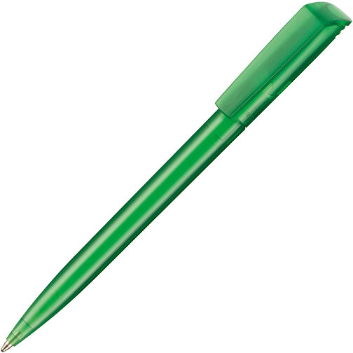 Kugelschreiber FLIP TRANSPARENT , Ritter-Pen, grün, ABS-Kunststoff, 14,00cm (Länge), Bild 2