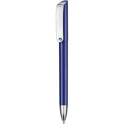 Kugelschreiber GLOSSY , Ritter-Pen, dunkelblau, ABS-Kunststoff, 14,20cm (Länge), Bild 1