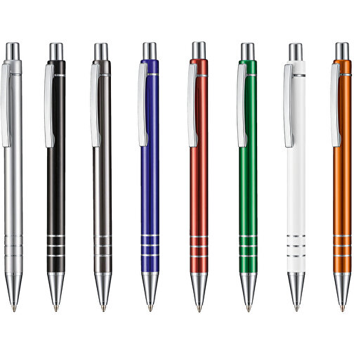 Kugelschreiber GLANCE , Ritter-Pen, silber, Metall, 13,30cm (Länge), Bild 4