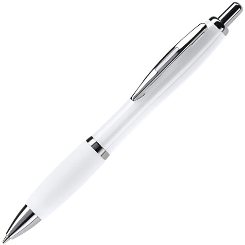Kugelschreiber Hawaï Hardcolour , weiß, ABS & Metall, 14,00cm (Länge), Bild 2