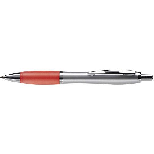 Kugelschreiber Hawaï Silver , silber / rot, ABS & Metall, 14,00cm (Länge), Bild 3