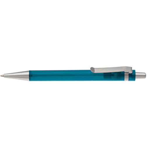 Kugelschreiber Antartica , gefrostet hellblau, ABS & Metall, 13,50cm (Länge), Bild 3