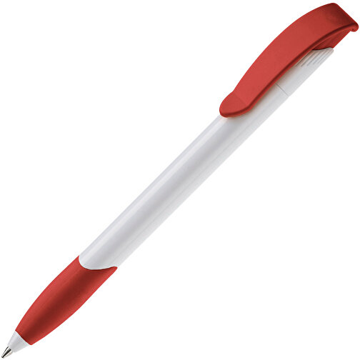 Kugelschreiber Apollo Hardcolour , weiss / rot, ABS, 14,70cm (Länge), Bild 2
