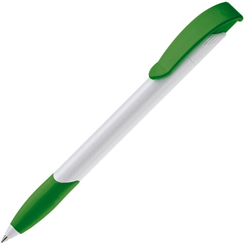 Kugelschreiber Apollo Hardcolour , weiss / grün, ABS, 14,70cm (Länge), Bild 2