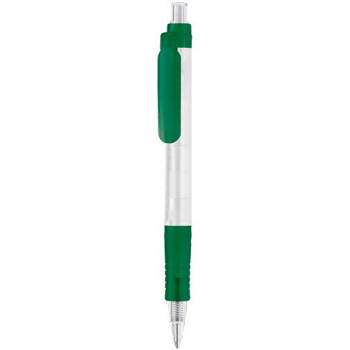 Kugelschreiber Vegetal Pen Clear Transparent , gefrostet grün, PLA, 13,70cm (Länge), Bild 1