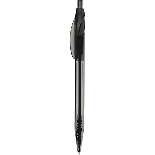 Kugelschreiber Cosmo Transparent , transparent schwarz, ABS, 14,50cm (Länge), Bild 1