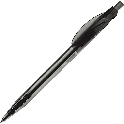 Kugelschreiber Cosmo Transparent , transparent schwarz, ABS, 14,50cm (Länge), Bild 2