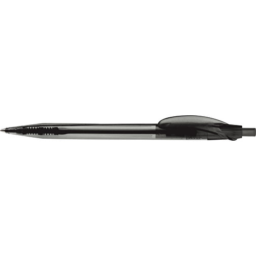 Kugelschreiber Cosmo Transparent , transparent schwarz, ABS, 14,50cm (Länge), Bild 3