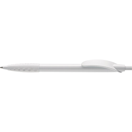 Kugelschreiber Cosmo Grip HC , weiß / weiß, ABS, 14,50cm (Länge), Bild 3