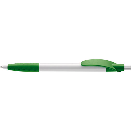 Kugelschreiber Cosmo Grip HC , weiß / grün, ABS, 14,50cm (Länge), Bild 3