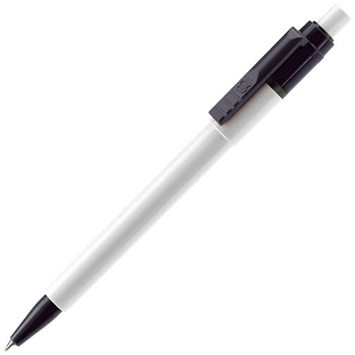 Kugelschreiber Baron Colour Hardcolour , weiß / schwarz, ABS, 13,30cm (Länge), Bild 2