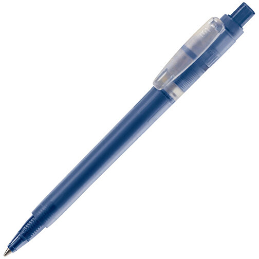 Kugelschreiber Baron ´03 Ice Frosty , gefrostet dunkelblau, ABS, 13,30cm (Länge), Bild 2