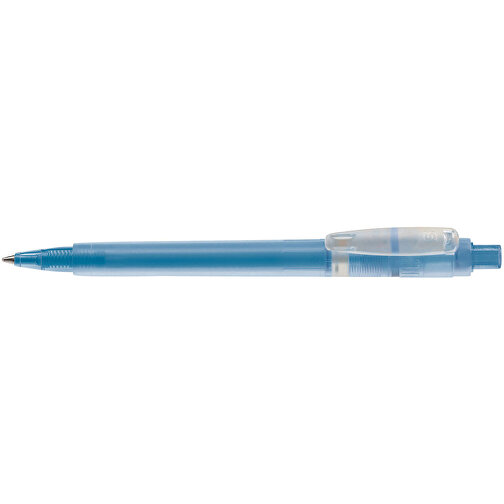 Kugelschreiber Baron ´03 Ice Frosty , gefrostet blau, ABS, 13,30cm (Länge), Bild 3