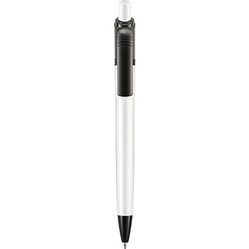 Kugelschreiber Ducal Colour Hardcolour , weiß / schwarz, ABS, 13,80cm (Länge), Bild 1