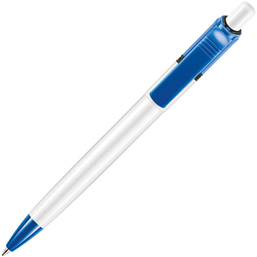 Kugelschreiber Ducal Colour Hardcolour , weiß / hellblau, ABS, 13,80cm (Länge), Bild 2