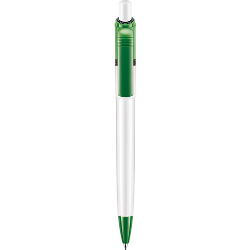 Kugelschreiber Ducal Colour Hardcolour , weiss / grün, ABS, 13,80cm (Länge), Bild 1