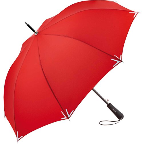 AC-Stockschirm Safebrella® LED , Fare, rot, 100% Polyester-Pongee, , Bild 1