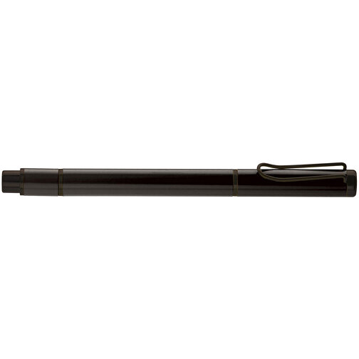 Kugelschreiber Mit Textmarker 2in1 , schwarz, Metall, 13,80cm (Länge), Bild 3