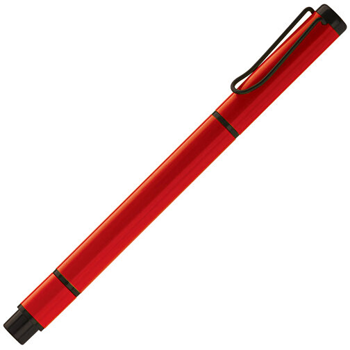 Kugelschreiber Mit Textmarker 2in1 , rot, Metall, 13,80cm (Länge), Bild 2