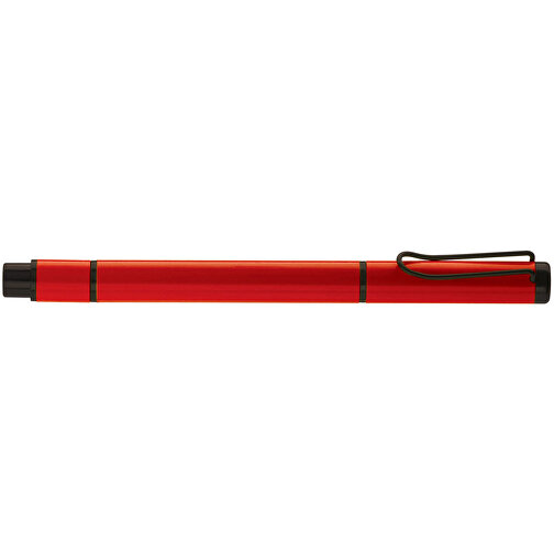 Kugelschreiber Mit Textmarker 2in1 , rot, Metall, 13,80cm (Länge), Bild 3