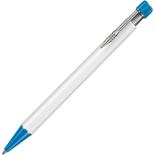 Kugelschreiber EMPIRE , Ritter-Pen, himmelblau/weiß, ABS-Kunststoff, 14,50cm (Länge), Bild 2