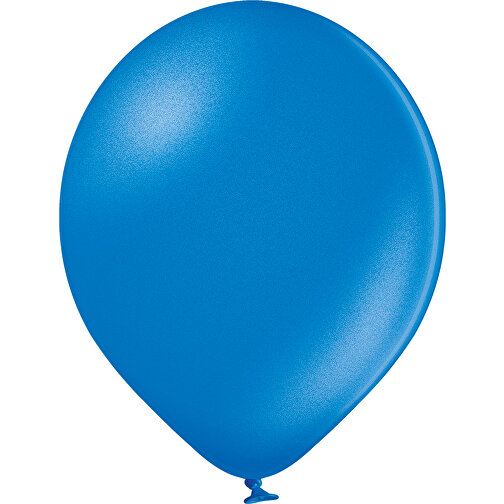 Luftballon 100-110cm Umfang , blau metallic, Naturlatex, 33,00cm x 36,00cm x 33,00cm (Länge x Höhe x Breite), Bild 1
