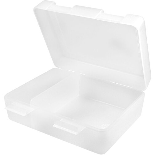 Vorratsdose 'Dinner-Box-Plus' , transparent-milchig, Kunststoff, 18,00cm x 6,50cm x 13,00cm (Länge x Höhe x Breite), Bild 1