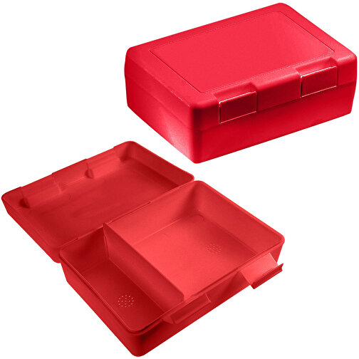Vorratsdose 'Dinner-Box-Plus' , trend-rot PP, Kunststoff, 18,00cm x 6,50cm x 13,00cm (Länge x Höhe x Breite), Bild 1