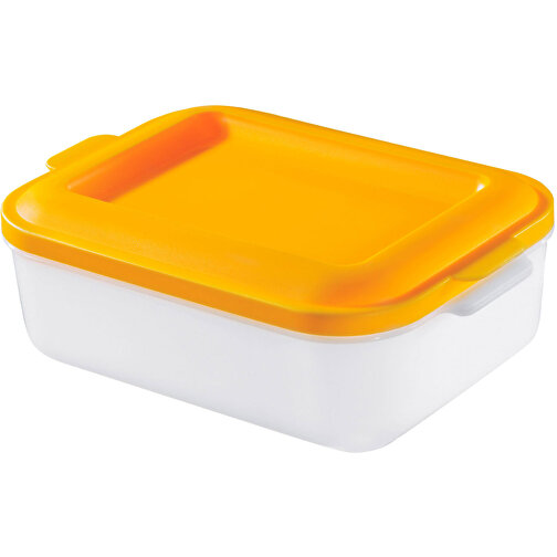 Vorratsdose 'Brot-Box' , standard-gelb, Kunststoff, 23,30cm x 7,70cm x 16,20cm (Länge x Höhe x Breite), Bild 1