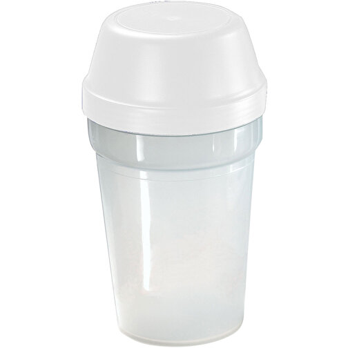 Shaker 'Multi' 0,3 L , transparent/weiss, Kunststoff, 15,60cm (Höhe), Bild 1