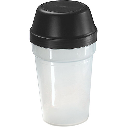 Shaker 'Multi' 0,3 L , transparent/schwarz, Kunststoff, 15,60cm (Höhe), Bild 1