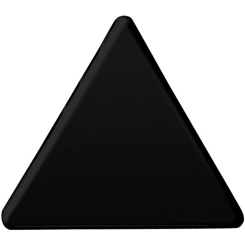 Magnet 'Dreieck' , schwarz, Kunststoff, 5,30cm x 0,70cm x 5,30cm (Länge x Höhe x Breite), Bild 1