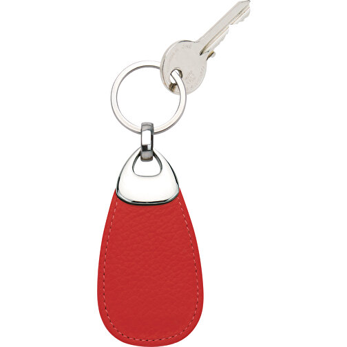 Schlüsselanhänger , rot, Donato Rindleder, 8,50cm x 4,50cm (Länge x Breite), Bild 1