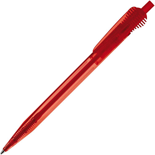 Kugelschreiber Cosmo Transparent , transparent rot, ABS, 14,70cm (Länge), Bild 2