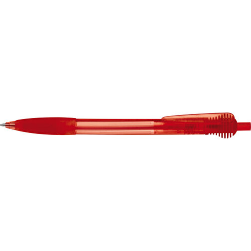 Kugelschreiber Cosmo Grip Transparent , transparent rot, ABS, 14,70cm (Länge), Bild 3