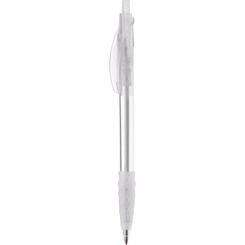 Kugelschreiber Cosmo Transparent , transparent weiss, ABS, 14,50cm (Länge), Bild 1