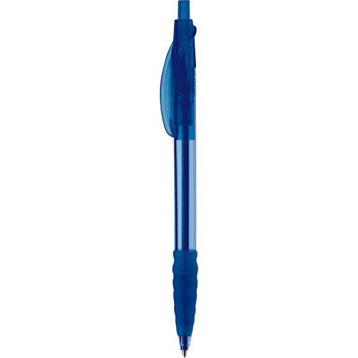 Kugelschreiber Cosmo Transparent , transparent blau, ABS, 14,50cm (Länge), Bild 1