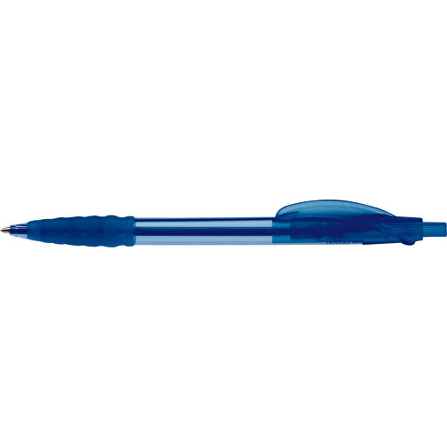 Kugelschreiber Cosmo Transparent , transparent blau, ABS, 14,50cm (Länge), Bild 3