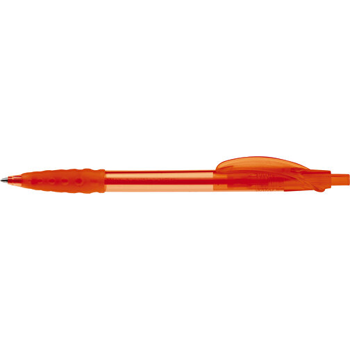 Kugelschreiber Cosmo Transparent , transparent orange, ABS, 14,50cm (Länge), Bild 3