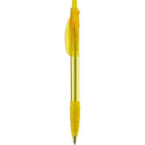 Kugelschreiber Cosmo Transparent , transparent gelb, ABS, 14,50cm (Länge), Bild 1