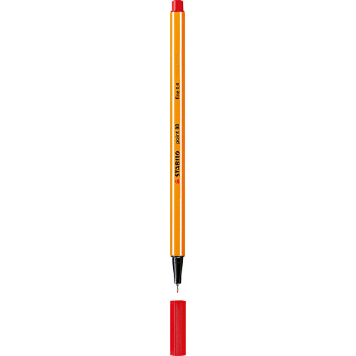 STABILO Point 88 Fineliner , Stabilo, rot, Kunststoff, 16,80cm x 0,80cm x 0,80cm (Länge x Höhe x Breite), Bild 1