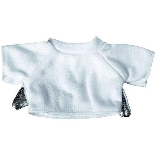 Mini-T-Shirt Mit Flügeln , weiß, Material: Polyester, 10,00cm x 2,00cm x 20,00cm (Länge x Höhe x Breite), Bild 2