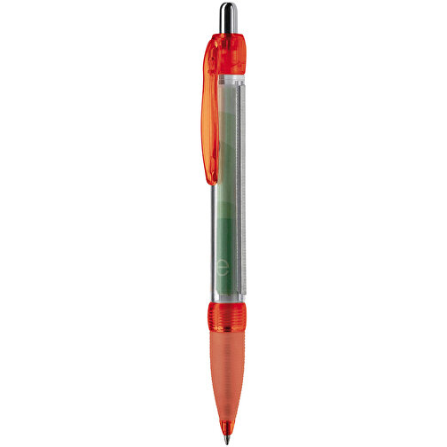 Banner Pen Transparent , transparent rot, ABS, 14,70cm (Länge), Bild 1