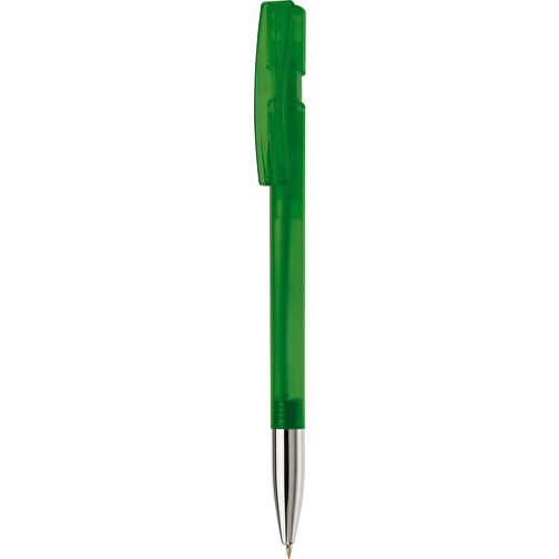 Kugelschreiber Nash Transparent Mit Metallspitze , transparent grün, ABS & Metall, 14,50cm (Länge), Bild 1