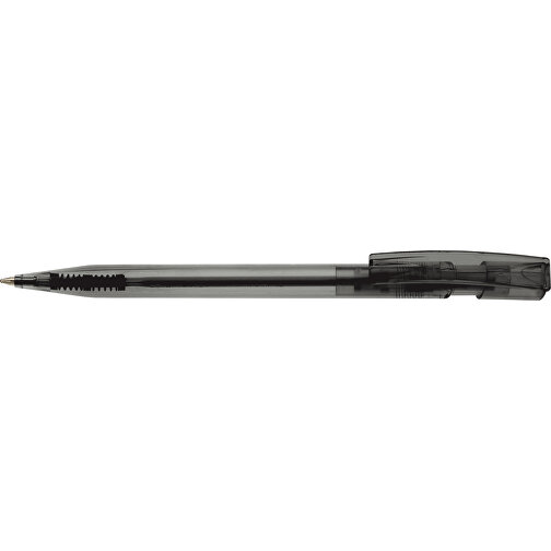 Kugelschreiber Nash Transparent , transparent schwarz, ABS, 14,50cm (Länge), Bild 3
